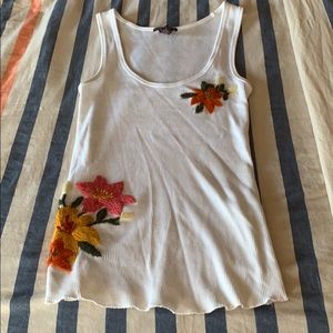 Lucky Brand Embroidered Tank Medium
